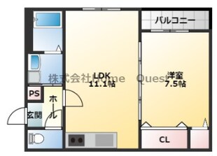 パストール喜連東の物件間取画像